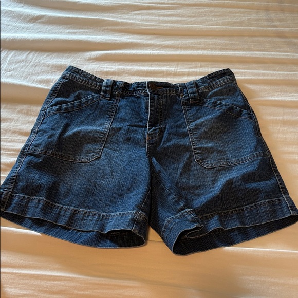 Faded Glory Pants - Faded Glory blue denim shorts with stretch. Sz 14.